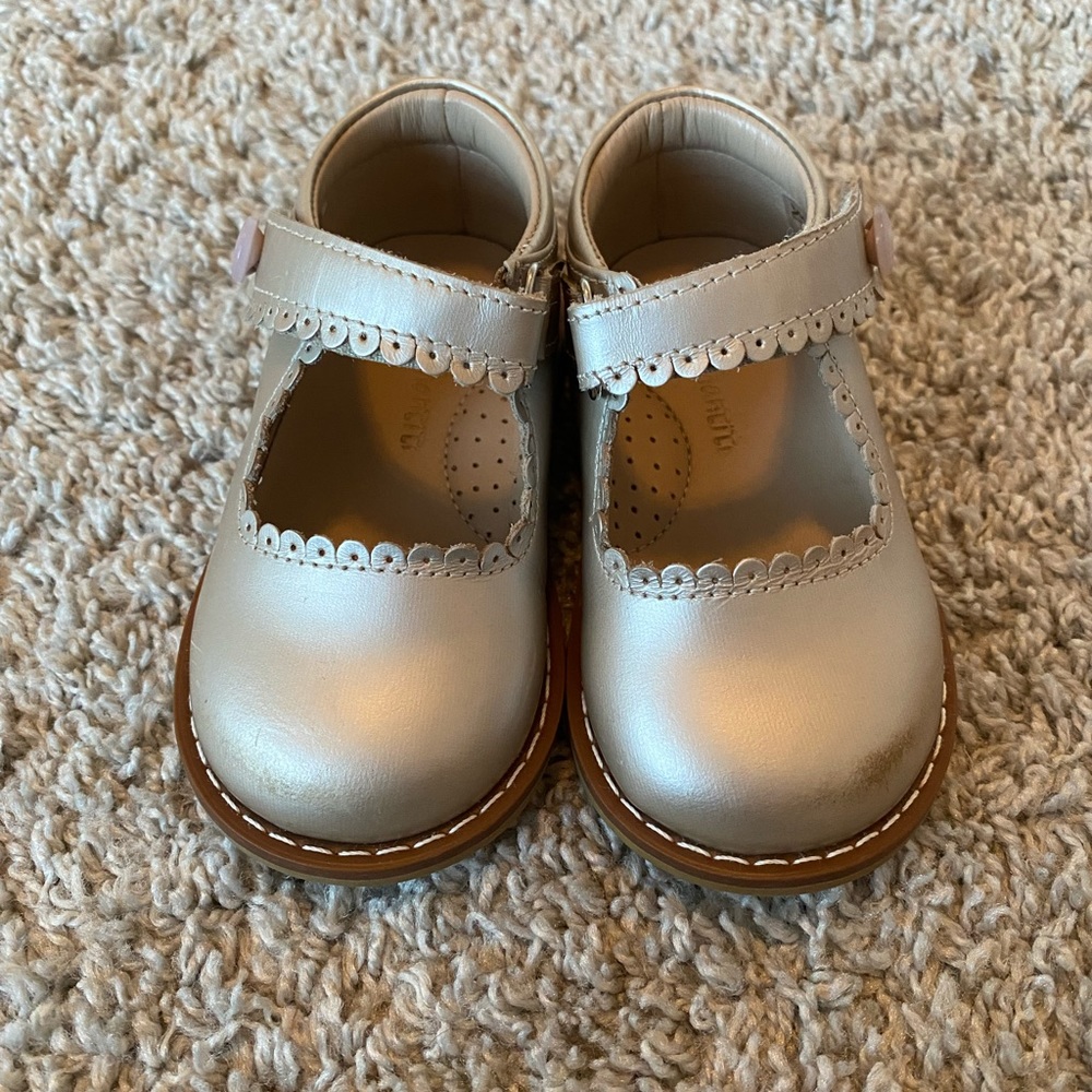Elephantito — Light Gold Metallic Mary Janes